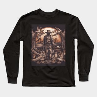 Retro Western Rodeo - Vintage Western Long Sleeve T-Shirt